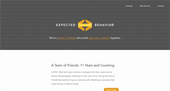 Desktop Screenshot of expectedbehavior.com